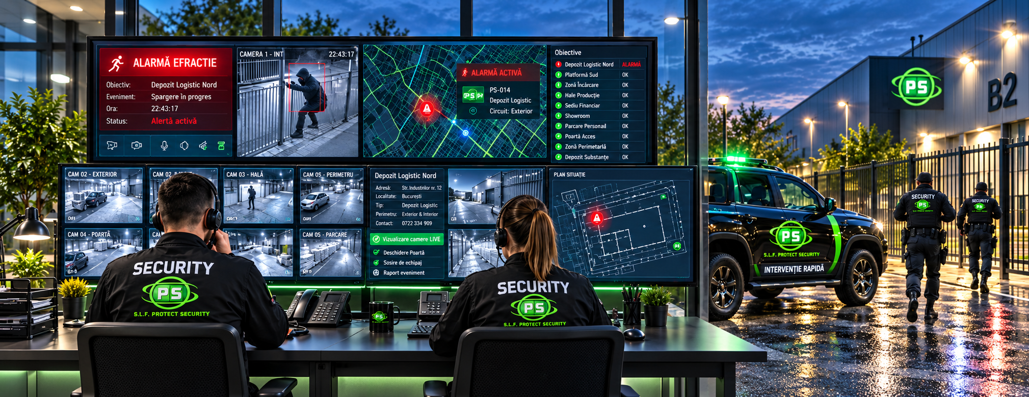Monitorizare și intervenție rapidă SLF Protect Security