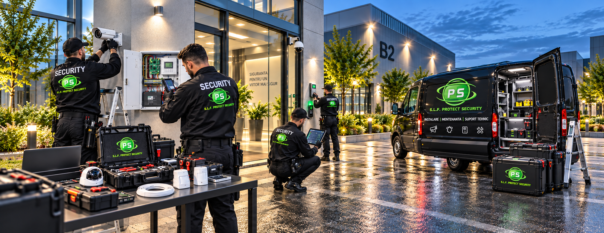 Sisteme de securitate, instalare și mentenanță SLF Protect Security